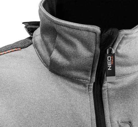 KURTKA SOFTSHELL Z KAPTUREM ODPINANYM, ROZMIAR M NEO KURTKA SOFTSHELL Z KAPTUREM ODPINANYM, ROZMIAR M NEO