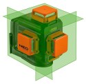 LASER 3D ZIELONY,UCHWYT MAGNETYCZNY, ŁADOWARKA, WALIZKA NEO