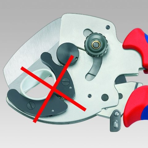 OBCINAK DO RUR KOMPOZYTOWYCH I Z TWORZYWA 210MM KNIPEX OBCINAK DO RUR KOMPOZYTOWYCH I Z TWORZYWA 210MM KNIPEX