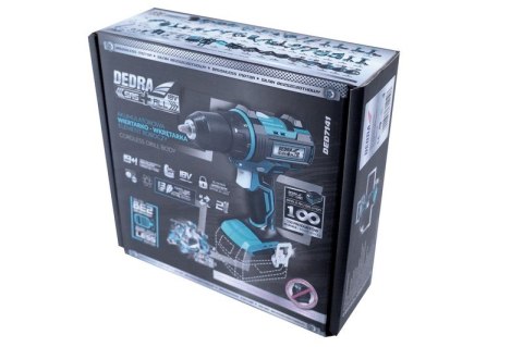 WKRĘTARKA BEZSZCZOTKOWA 13MM 18V SAS+ DEDRA WKRĘTARKA BEZSZCZOTKOWA 13MM 18V SAS+ DEDRA