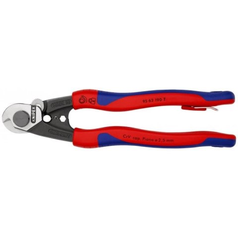 NOŻYCE DO LIN STALOWYCH KUTE 190MM. KNIPEX NOŻYCE DO LIN STALOWYCH KUTE 190MM. KNIPEX