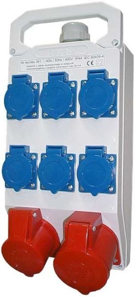 ROZDZIELNICA 32A 3P+N+Z 400V,16A 3P+N+Z 400V,6*16A 2P+Z 250V ELEKTRO-PLAST ROZDZIELNICA 32A 3P+N+Z 400V,16A 3P+N+Z 400V,6*16A 2P+Z 250V ELEKTRO-PLAST