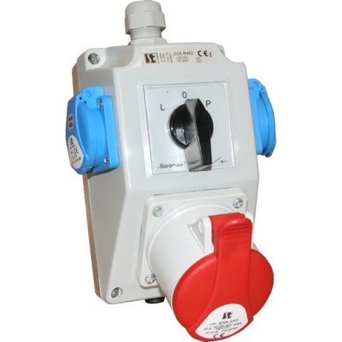 ZESTAW INSTALACYJNY Z GNIAZDEM IP44 32A 3P+N+PE 2*2P+PE ELEKTRO-PLAST ZESTAW INSTALACYJNY Z GNIAZDEM IP44 32A 3P+N+PE 2*2P+PE ELEKTRO-PLAST