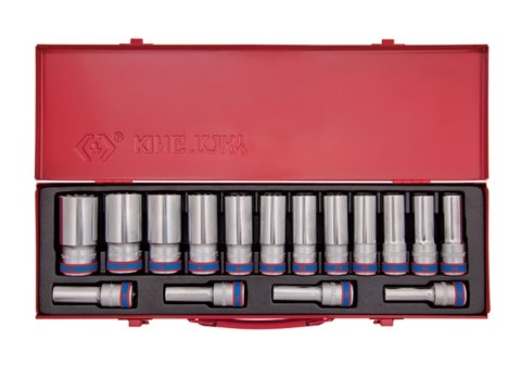 ZESTAW NASADEK DŁUGICH 6-KĄTNYCH 1/2'' 10-32MM ,16CZ. KASETA KING TONY ZESTAW NASADEK DŁUGICH 6-KĄTNYCH 1/2'' 10-32MM ,16CZ. KASETA KING TONY