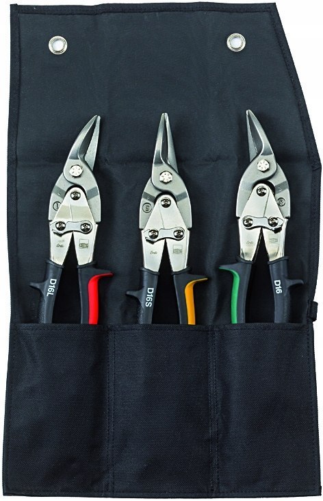 ZESTAW NOŻYC KSZTAŁTOWYCH DO BLACHY, 3SZT. ETUI BESSEY ZESTAW NOŻYC KSZTAŁTOWYCH DO BLACHY, 3SZT. ETUI BESSEY