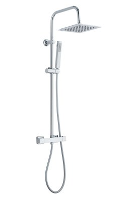 DESZCZOWNICA SVART TREND Z BATERIĄ TERMOSTATYCZNĄ CHROM INVENA