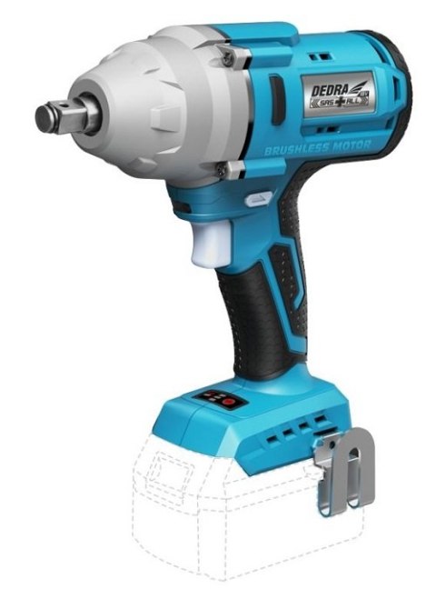KLUCZ UDAROWY AKUMULATOROWY 1/2'' 18V 650NM 0*AH SAS+ DEDRA KLUCZ UDAROWY AKUMULATOROWY 1/2'' 18V 650NM 0*AH SAS+ DEDRA