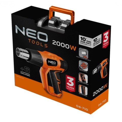 OPALARKA 2000W,ZAKRES TEM. 50-600OC,2 BIEGI, WALIZKA NEO OPALARKA 2000W,ZAKRES TEM. 50-600OC,2 BIEGI, WALIZKA NEO