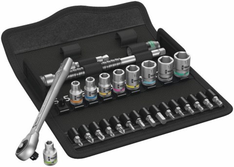 ZESTAW KLUCZY NASADOWYCH 1/4'' ZYLKOP 5-13MM, 28 CZ. WERA ZESTAW KLUCZY NASADOWYCH 1/4'' ZYLKOP 5-13MM, 28 CZ. WERA