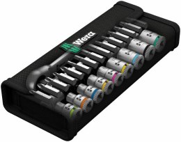 ZESTAW KLUCZY NASADOWYCH 1/4'' ZYLKOP 5-13MM, 28 CZ. WERA