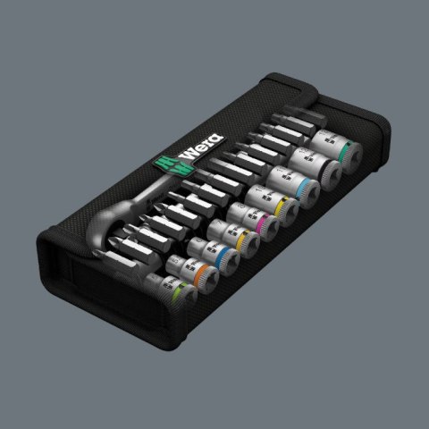 ZESTAW KLUCZY NASADOWYCH 1/4'' ZYLKOP 5-13MM, 28 CZ. WERA ZESTAW KLUCZY NASADOWYCH 1/4'' ZYLKOP 5-13MM, 28 CZ. WERA
