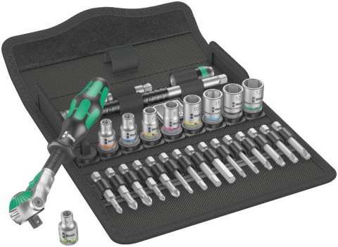ZESTAW KLUCZY NASADOWYCH ZYLKOP 1/4'' 5-13 MM,16 CZ. WERA ZESTAW KLUCZY NASADOWYCH ZYLKOP 1/4'' 5-13 MM,16 CZ. WERA