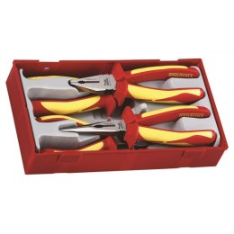 ZESTAW SZCZYPIEC IZOLOWANYCH 1000V, 4EL. TENG TOOLS