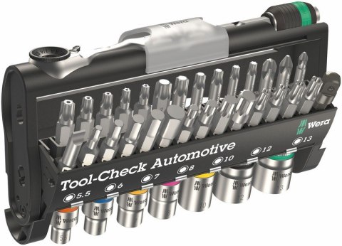 ZESTAW TOOL-CHECK, GRZECHOTKA+GROTY+KLUCZE 38CZ. WERA ZESTAW TOOL-CHECK, GRZECHOTKA+GROTY+KLUCZE 38CZ. WERA