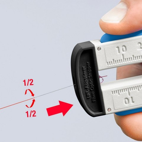 PRZYRZĄD DO ŚCIĄGANIA IZOLACJI Z KABLI ŚWIATŁOWODOWYCH 190MM KNIPEX PRZYRZĄD DO ŚCIĄGANIA IZOLACJI Z KABLI ŚWIATŁOWODOWYCH 190MM KNIPEX