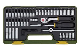 ZESTAW KLUCZY NASADOWYCH 1/4''Z GRZECHOTKĄ 50CZ. PROXXON