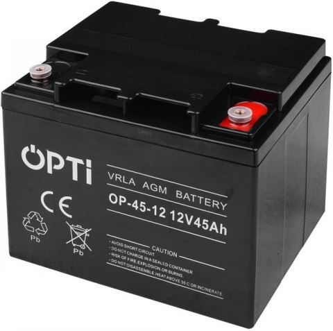 VOLT POLSKA | AKUMULATOR AGM OPTI 12V 45AH | ZASILANIE AWARYJNE, INSTALACJE FOTOWOLTAICZNE VOLT POLSKA | AKUMULATOR AGM OPTI 12V 45AH | ZASILANIE AWARYJNE, INSTALACJE FOTOWOLTAICZNE