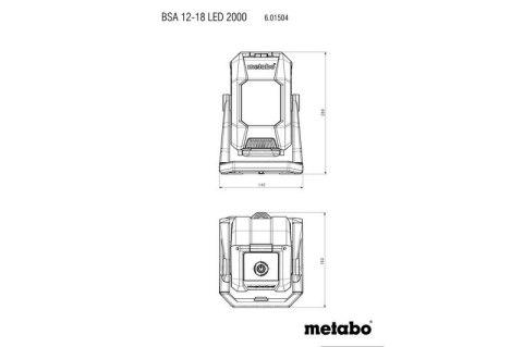 LAMPA BUDOWLANA BSA 12-18 LED 2000 METABO LAMPA BUDOWLANA BSA 12-18 LED 2000 METABO