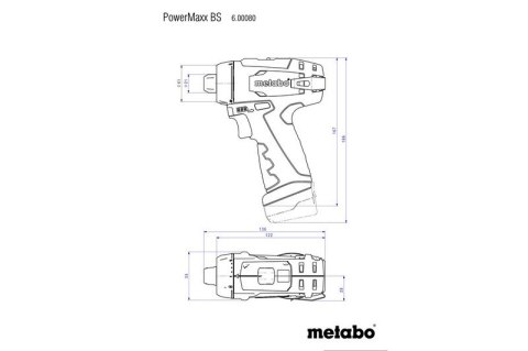 WIERTARKO-WKRĘTARKA AKUMULATOROWA 12V POWERMAXX BS BASIC METABO WIERTARKO-WKRĘTARKA AKUMULATOROWA 12V POWERMAXX BS BASIC METABO