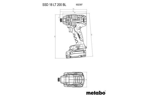 ZAKRĘTARKA AKUMULATOROWA 1/4'' SSD 18 LT 200 BL METABO ZAKRĘTARKA AKUMULATOROWA 1/4'' SSD 18 LT 200 BL METABO