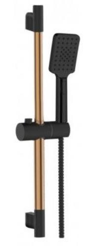 ZESTAW NATRYSKOWY NA DRĄŻKU MIDNIGHT 3F INVENA TREND, BLACK INVENA ZESTAW NATRYSKOWY NA DRĄŻKU MIDNIGHT 3F INVENA TREND, BLACK INVENA