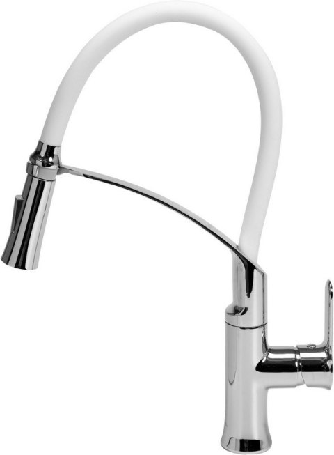 BATERIA ZLEWOZMYWAKOWA, ELASTYCZNA WYLEWKA FLEXIBLE 2,BIAŁA FALA BATERIA ZLEWOZMYWAKOWA, ELASTYCZNA WYLEWKA FLEXIBLE 2,BIAŁA FALA