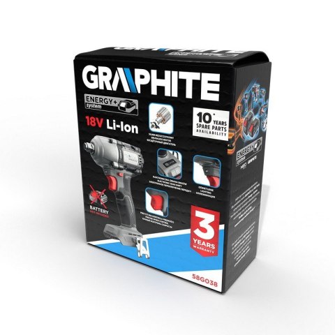 KLUCZ UDAROWY BEZSZCZOTKOWY 450NM GRAPHITE KLUCZ UDAROWY BEZSZCZOTKOWY 450NM GRAPHITE