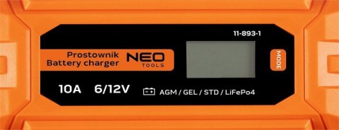 PROSTOWNIK AUTOMATYCZNY 10A/160W,3-200AH DO AGM/GEL NEO PROSTOWNIK AUTOMATYCZNY 10A/160W,3-200AH DO AGM/GEL NEO