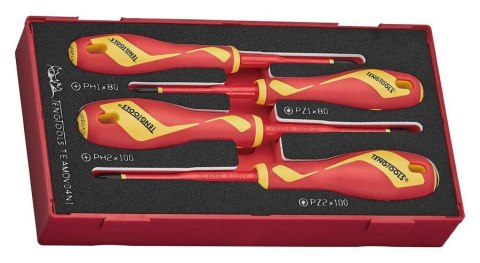 ZESTAW WKRĘTAKÓW KRZYŻOWYCH VDE 1000V TEAMDV04N1, 4SZT. TENG TOOLS ZESTAW WKRĘTAKÓW KRZYŻOWYCH VDE 1000V TEAMDV04N1, 4SZT. TENG TOOLS