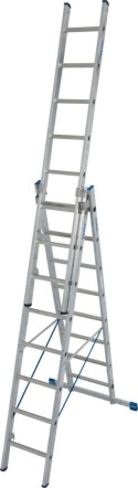 DRABINA ALUMINIOWA 3-ELEMENTOWA STABILO 3*8 SZCZEBLI KRAUSE