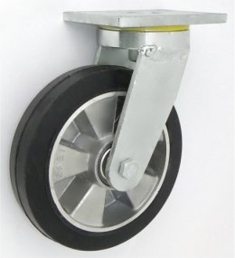 KOŁO ALUMINIUM-GUMA 200MM OBUDOWA SKRĘTNA SPAWANA A62GD UN
