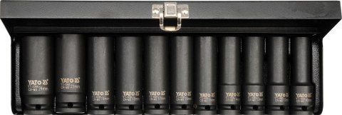 KOMPLET NASADEK UDAROWYCH 1/2'' DŁUGICH 11-SZTUKOWY YATO KOMPLET NASADEK UDAROWYCH 1/2'' DŁUGICH 11-SZTUKOWY YATO
