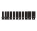 KOMPLET NASADEK UDAROWYCH 1/2'' DŁUGICH 11-SZTUKOWY YATO