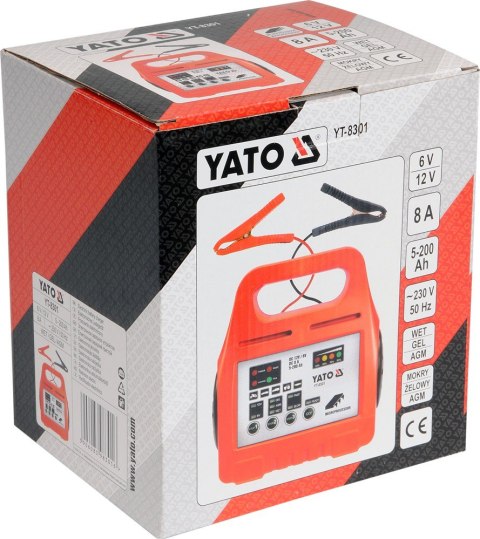 PROSTOWNIK ELEKTRONICZNY 12/6V 5-200A YATO PROSTOWNIK ELEKTRONICZNY 12/6V 5-200A YATO