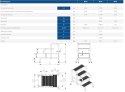 SCHODY DOSTAWNE 98CM 4 STOPNIE DRABEX