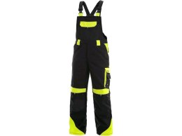 SPODNIE CXS OGRODNICZKI SIRIUS BRIGHTON CZARNO-ŻÓŁTE ROZM.52 CXS