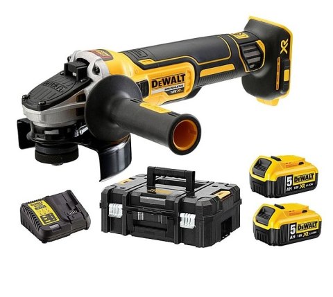 SZLIFIERKA KĄTOWA AKUMULATOROWA 125 MM XR 2*5,0AH DEWALT SZLIFIERKA KĄTOWA AKUMULATOROWA 125 MM XR 2*5,0AH DEWALT