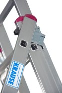 DRABINA ALUMINIOWA 3-ELEMENTOWA CORDA 3*7 SZCZEBLI KRAUSE