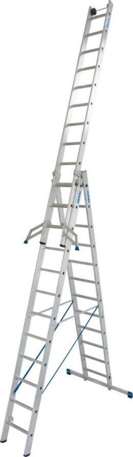DRABINA ALUMINIOWA 3-ELEMENTOWA STABILO 3*12 SZCZEBLI KRAUSE