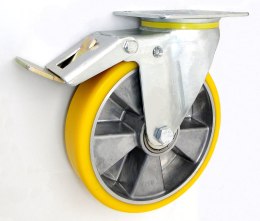 KOŁO ALUMINIUM-POLIURETAN 200MM OBUDOWA SKR.+HAM WZM. A65PWH UN