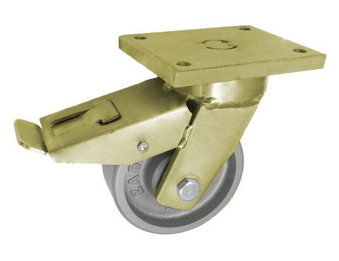 KOŁO ŻELIWNE 125MM OBUDOWA SKRĘTNA SPAWANA+HAMULEC 25ZH UN KOŁO ŻELIWNE 125MM OBUDOWA SKRĘTNA SPAWANA+HAMULEC 25ZH UN
