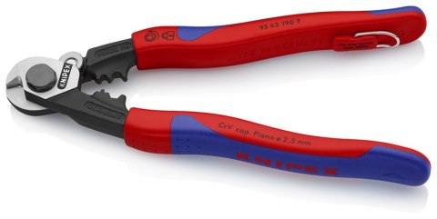 NOŻYCE DO LIN STALOWYCH 190MM. KNIPEX NOŻYCE DO LIN STALOWYCH 190MM. KNIPEX