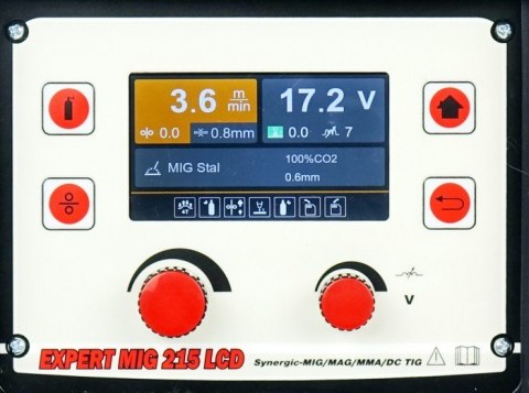 PÓŁAUTOMAT SPAWALNICZY EXPERT MIG 215 LCD IDEAL PÓŁAUTOMAT SPAWALNICZY EXPERT MIG 215 LCD IDEAL