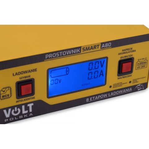 PROSTOWNIK AKUMULATOROWY SMART 6V/12V/24V 15A A80 VOLT POLSKA