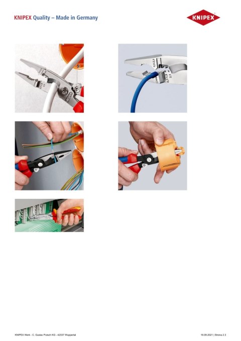 SZCZYPCE DO PRAC ELEKTROINSTALACYJNYCH 200MM KNIPEX SZCZYPCE DO PRAC ELEKTROINSTALACYJNYCH 200MM KNIPEX