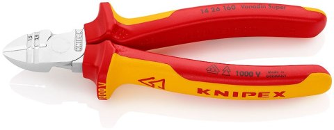 SZCZYPCE TNĄCE BOCZNE DO ŚCIĄGANIA IZOLACJI 160MM KNIPEX SZCZYPCE TNĄCE BOCZNE DO ŚCIĄGANIA IZOLACJI 160MM KNIPEX