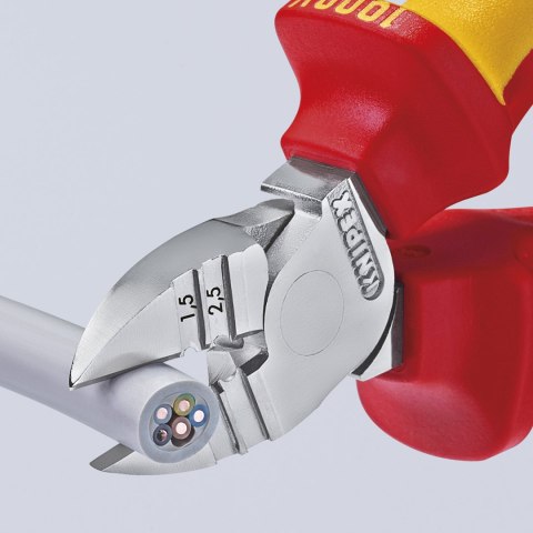 SZCZYPCE TNĄCE BOCZNE DO ŚCIĄGANIA IZOLACJI 160MM KNIPEX SZCZYPCE TNĄCE BOCZNE DO ŚCIĄGANIA IZOLACJI 160MM KNIPEX