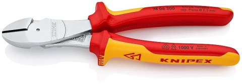 SZCZYPCE TNĄCE BOCZNE O ZWIĘKSZONYM PRZEŁOŻENIU 200MM KNIPEX SZCZYPCE TNĄCE BOCZNE O ZWIĘKSZONYM PRZEŁOŻENIU 200MM KNIPEX