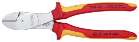 SZCZYPCE TNĄCE BOCZNE O ZWIĘKSZONYM PRZEŁOŻENIU 200MM KNIPEX SZCZYPCE TNĄCE BOCZNE O ZWIĘKSZONYM PRZEŁOŻENIU 200MM KNIPEX