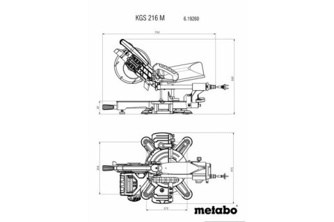 UKOŚNICA KGS 216 M Z FUNKCJĄ POSUWU METABO UKOŚNICA KGS 216 M Z FUNKCJĄ POSUWU METABO